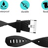 Strap-it® Strap-it Fitbit Charge 2 diamant silicone band (zwart) Strap-it® Strap-it Fitbit Charge 2 diamant silicone band (zwart)