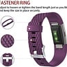 Strap-it® Strap-it Fitbit Charge 2 diamant silicone band (paars) Strap-it® Strap-it Fitbit Charge 2 diamant silicone band (paars)