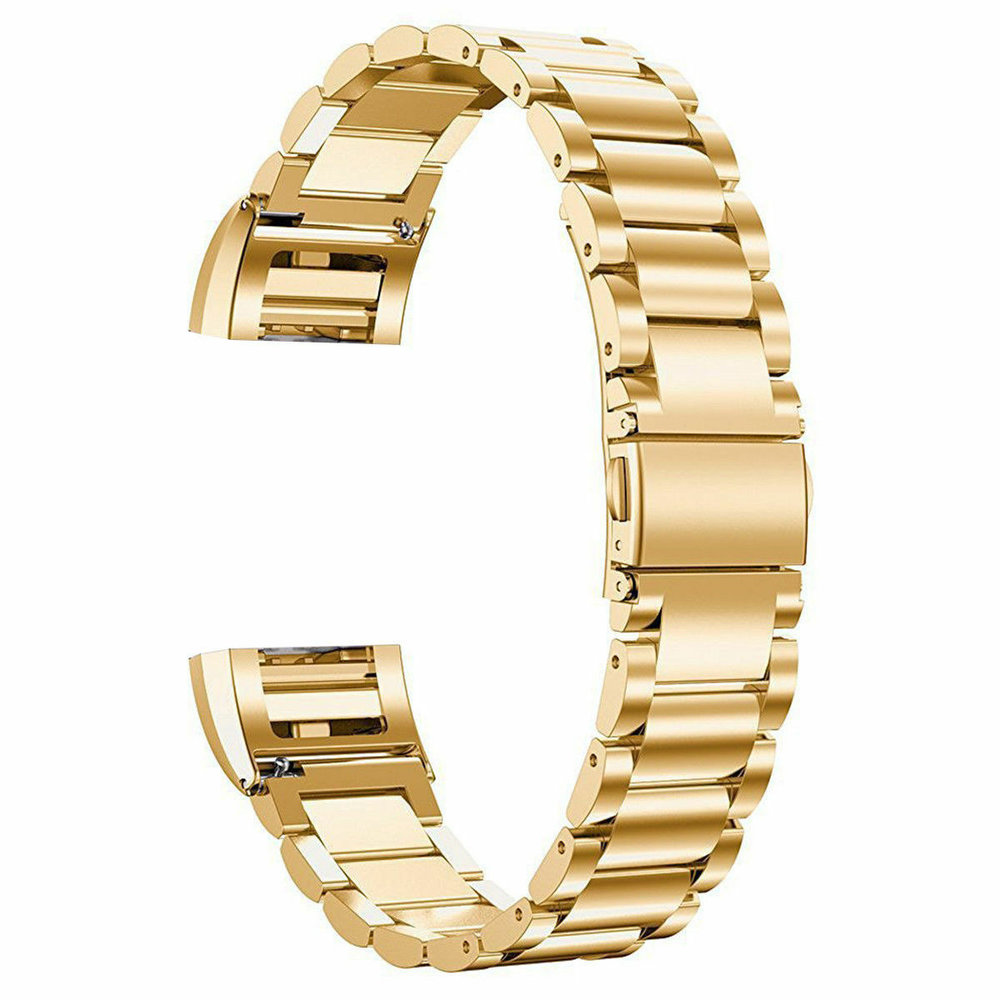 Strap-it® Strap-it Fitbit Charge 2 stalen band (goud)