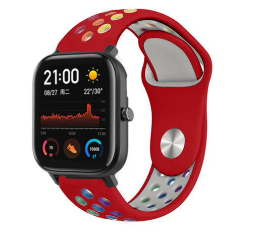 Xiaomi Amazfit GTS sport band kleurrijk rood Smartwatchbanden