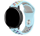 Strap-it® Strap-it Garmin Vivoactive 3 sport band (lichtblauw kleurrijk)