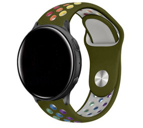 Strap-it® Garmin Vivoactive 3 sport band (legergroen kleurrijk) Strap-it® Garmin Vivoactive 3 sport band (legergroen kleurrijk)