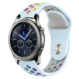 Strap-it® Samsung Gear S3 sport band (lichtblauw kleurrijk)