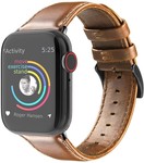 Strap-it® Strap-it Apple Watch leren bandje (bruin)