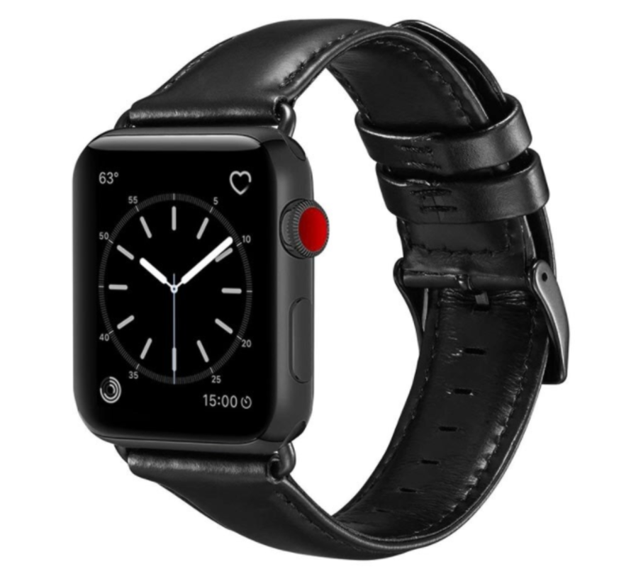 HS horlogebandje leer met magneetsluiting bruin | Apple Watch 38mm