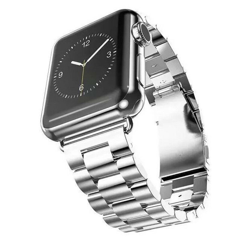 Strap-it® Strap-it Apple Watch SE stalen band (zilver)