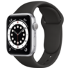 Strap-it® Strap-it Apple Watch 6 silicone band (zwart) Strap-it® Strap-it Apple Watch 6 silicone band (zwart)