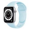 Strap-it® Strap-it Apple Watch 6 silicone band (lichtblauw) Strap-it® Strap-it Apple Watch 6 silicone band (lichtblauw)