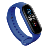 Strap-it® Xiaomi Mi Band 5 siliconen bandje (blauw)