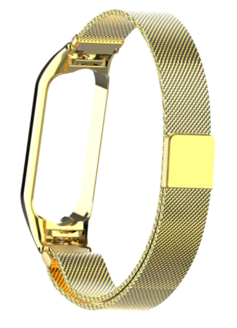 Xiaomi Mi Band 5 Milanese band goud Smartwatchbanden