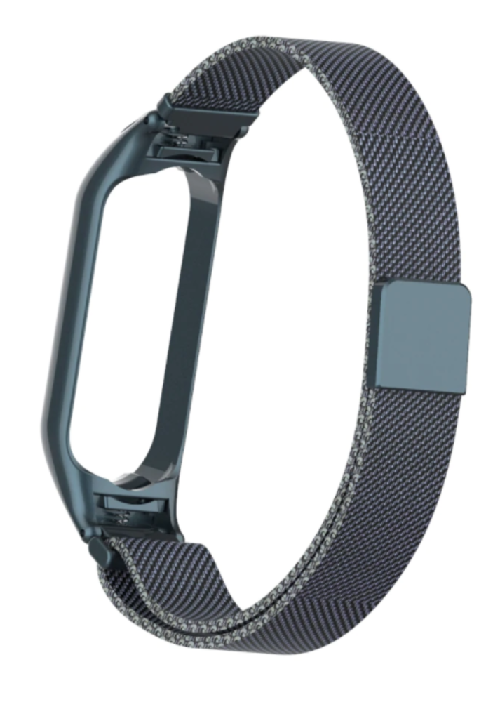 Strap-it® Strap-it Xiaomi Mi Band 5 Milanese band (titanium grijs)