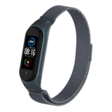 Strap-it® Xiaomi Mi Band 5 Milanese band (titanium grijs)