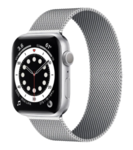 Strap-it® Strap-it Apple Watch 6 Milanese band (zilver)