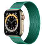 Strap-it® Strap-it Apple Watch 6 Milanese band (groen)