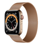 Strap-it® Strap-it Apple Watch 6 Milanese band (rosé goud)