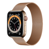 Strap-it® Apple Watch 6 Milanese band (rosé goud)