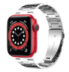 Strap-it® Strap-it Apple Watch 6 stalen band (zilver)