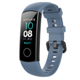 Strap-it® Honor band 4 / 5 siliconen bandje (grijsblauw)