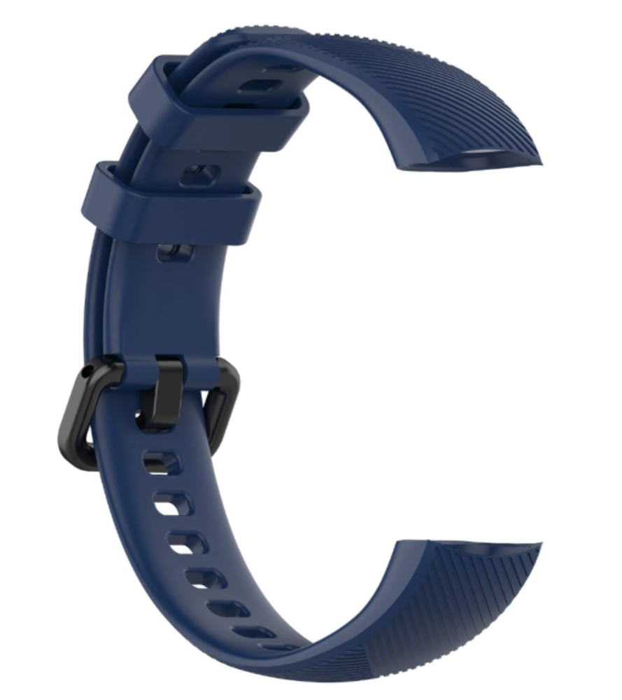 Strap-it® Strap-it Honor band 4 / 5 siliconen bandje (donkerblauw)