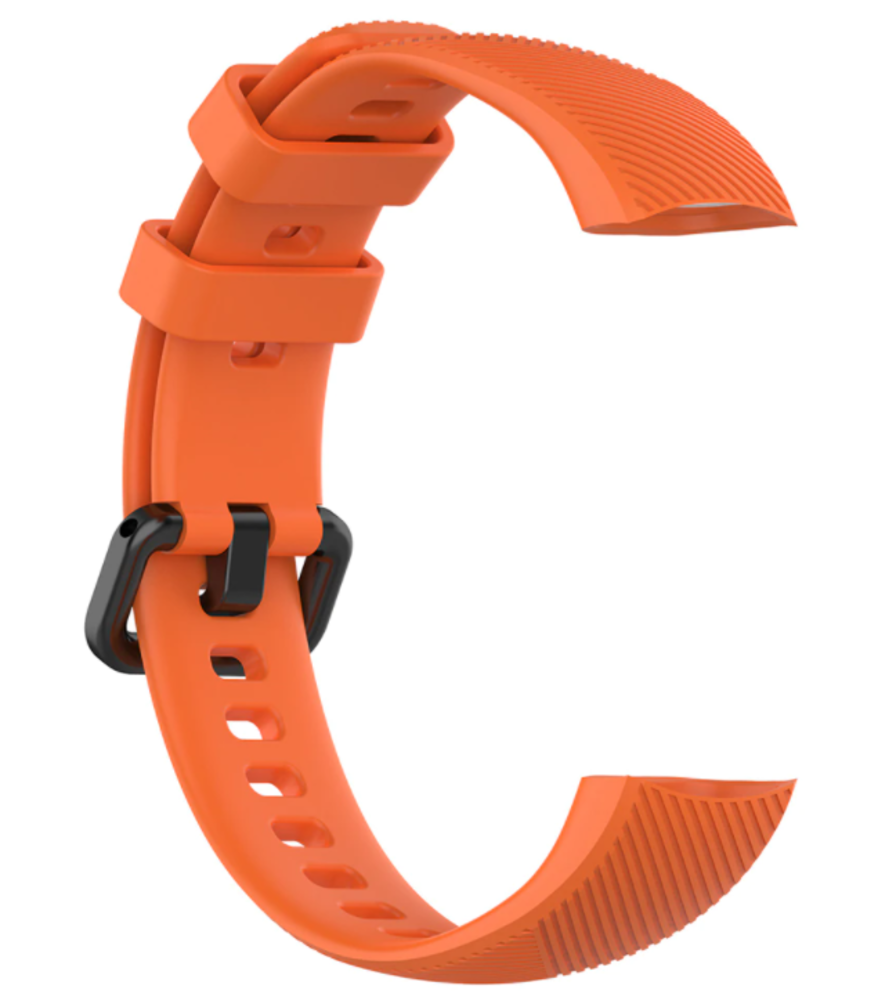 Strap-it® Strap-it Honor band 4 / 5 siliconen bandje (oranje)