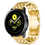 Strap-it® Samsung Galaxy Watch 42mm stalen draak band (goud) Strap-it® Samsung Galaxy Watch 42mm stalen draak band (goud)