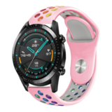 Strap-it® Huawei Watch GT 2 sport band (kleurrijk roze) Strap-it® Huawei Watch GT 2 sport band (kleurrijk roze)