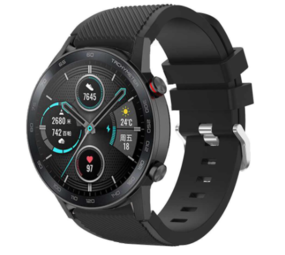 Strap-it® Honor Magic Watch 2 siliconen band (zwart)