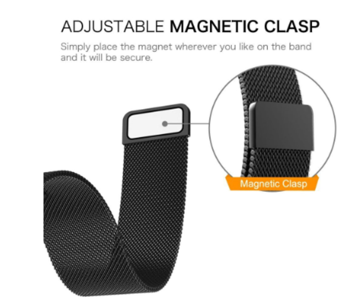 Strap-it® Strap-it Honor Magic Watch 2 Milanees bandje (zwart) Strap-it® Strap-it Honor Magic Watch 2 Milanees bandje (zwart)