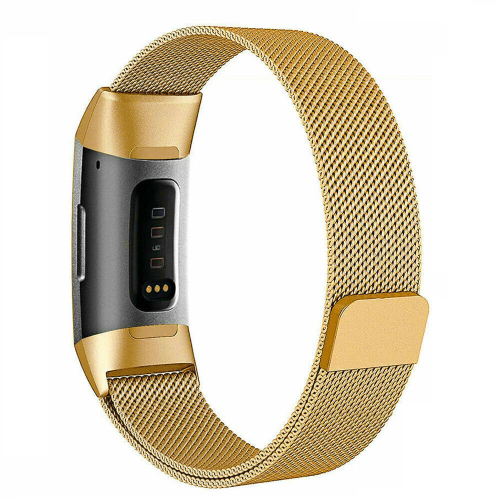 Strap-it® Strap-it Fitbit Charge 4 Milanese band (goud)
