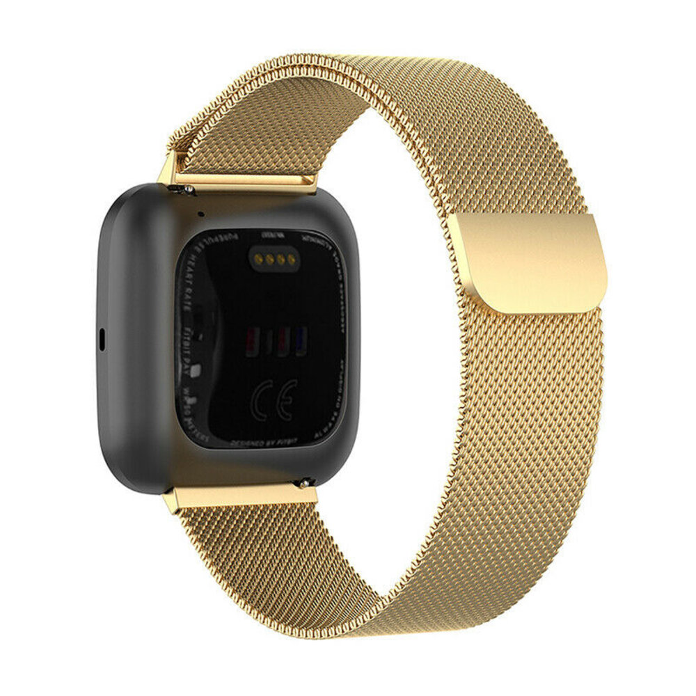Strap-it® Strap-it Fitbit Sense Milanese band (goud) Strap-it® Strap-it Fitbit Sense Milanese band (goud)