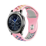 Strap-it® Samsung Gear S3 sport band (roze/kleurrijk)