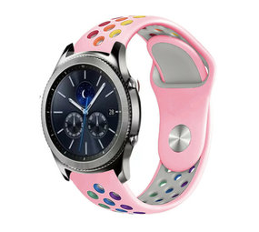 Strap-it® Samsung Gear S3 sport band (roze/kleurrijk)