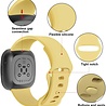 Strap-it® Strap-it Fitbit Sense siliconen bandje (geel) Strap-it® Strap-it Fitbit Sense siliconen bandje (geel)