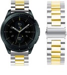 Strap-it® Strap-it Samsung Galaxy Watch stalen band 42mm (zilver/goud)