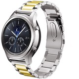 Strap-it® Samsung Gear S3 stalen band (zilver/goud)