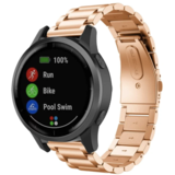Strap-it® Garmin Vivoactive 4 stalen band - 45mm - rosé goud Strap-it® Garmin Vivoactive 4 stalen band - 45mm - rosé goud