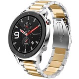 Strap-it® Xiaomi Amazfit GTR stalen band (zilver/goud)