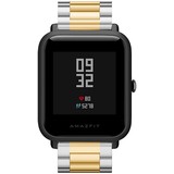 Strap-it® Xiaomi Amazfit Bip stalen band (zilver/goud)