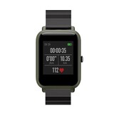 Strap-it® Xiaomi Amazfit Bip metalen bandje (zwart)