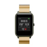 Strap-it® Xiaomi Amazfit Bip metalen bandje (goud)