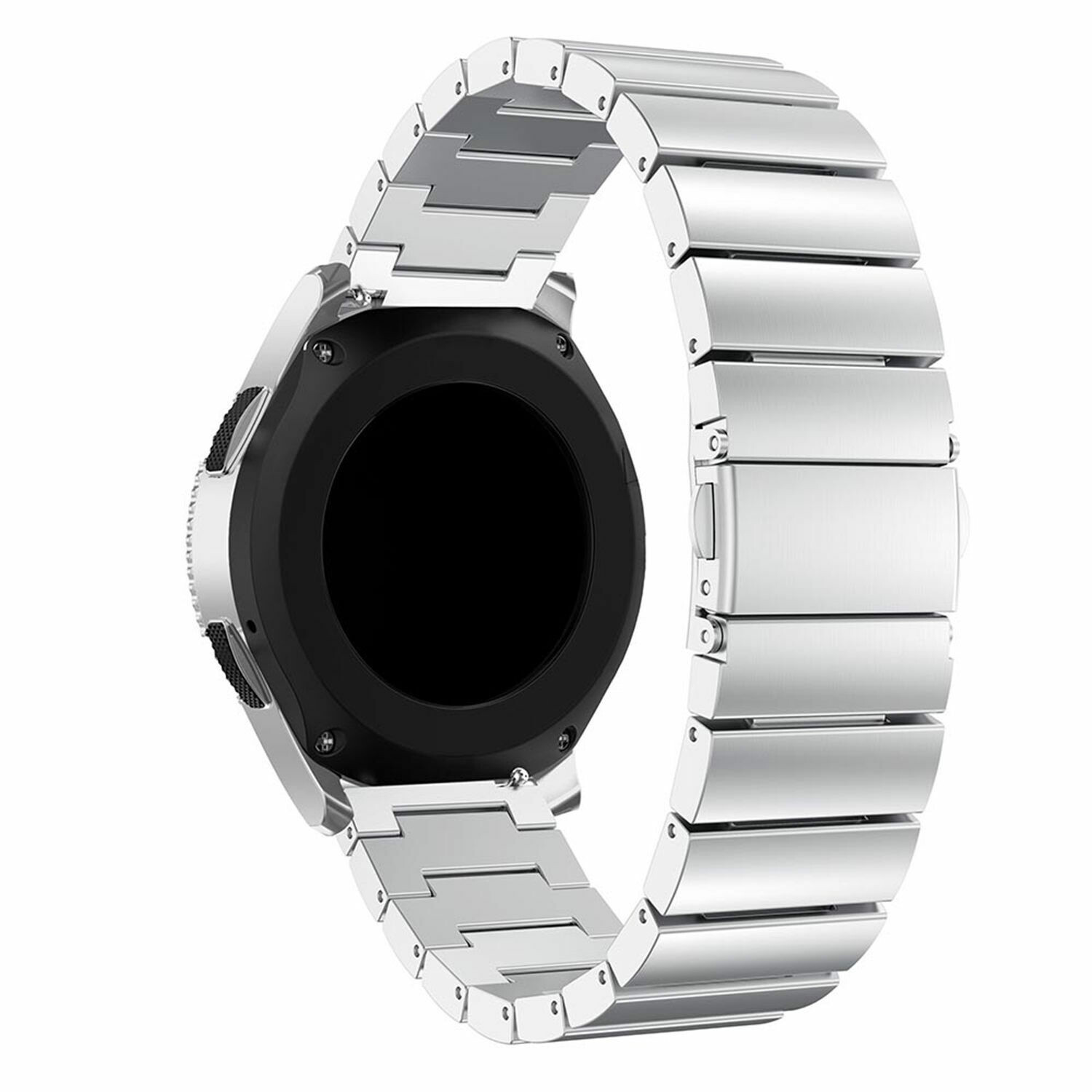 Strap it Strap it Garmin Vivoactive 4 metalen bandje zilver