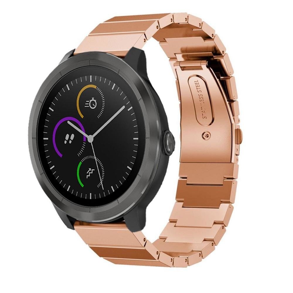 Garmin Vivoactive 4 metalen bandje rose goud