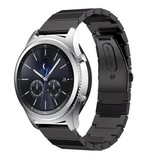 Strap-it® Samsung Gear S3 metalen bandje (zwart)
