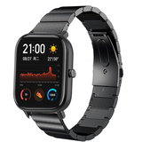 Strap-it® Xiaomi Amazfit GTS metalen bandje (zwart)