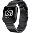 Strap-it® Strap-it Fitbit Versa metalen bandje (zwart)