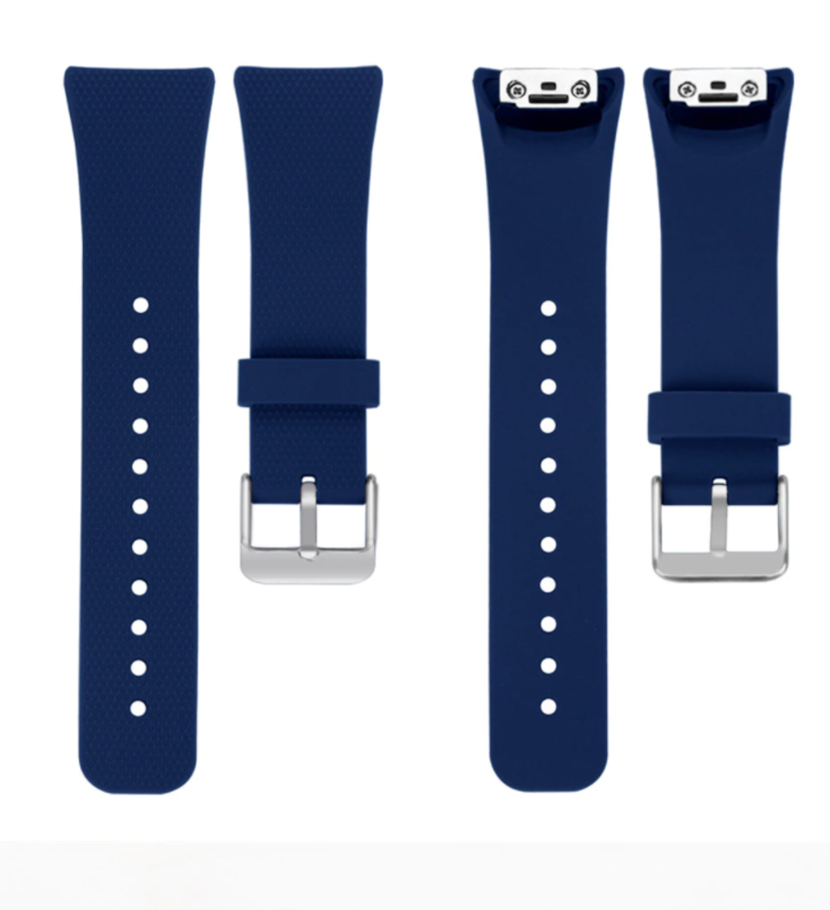 Samsung Gear Fit 2 Gear Fit 2 Pro siliconen bandje donkerblauw Smartwatchbanden