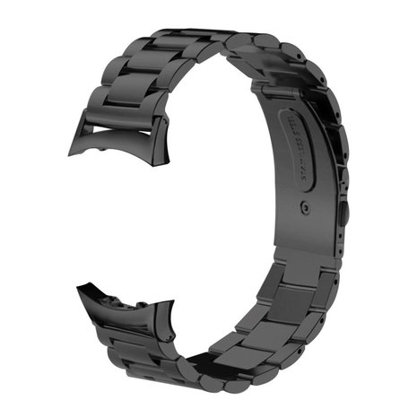 Strap-it® Strap-it Samsung Gear Fit 2 / Gear Fit 2 Pro stalen band (zwart)