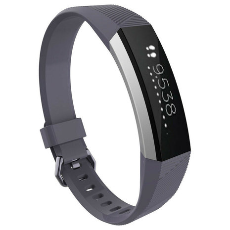 Strap it Strap it Fitbit Alta Alta HR siliconen bandje grijs