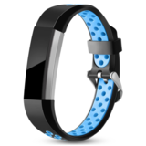 Strap-it® Fitbit Alta / Alta HR sport bandje (zwart/blauw)