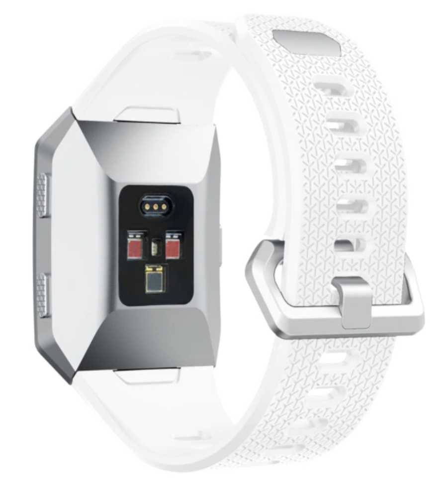 Strap-it® Strap-it Fitbit Ionic siliconen bandje (wit)